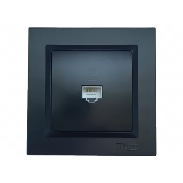 Компьютерная розетка Luxel JAZZ (9127) Черная