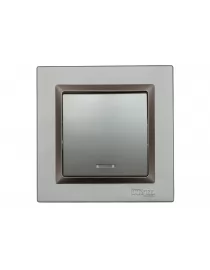 Вимикач з підсвічуванням Luxel JAZZ (9705) Графітовий