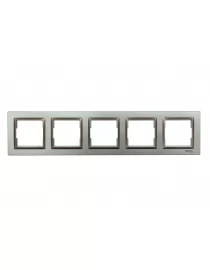 Рамка 5-а горизонтальна Luxel JAZZ (9725) Графітова