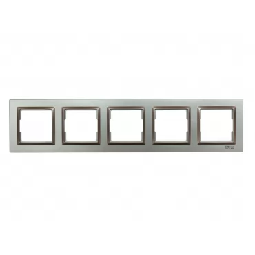 Рамка 5-я горизонтальная Luxel JAZZ (9725) Графитовая