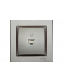 Комп'ютерна розетка Luxel JAZZ (9727) Графітова