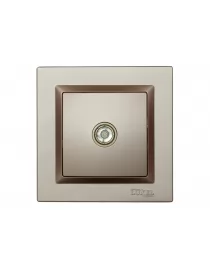  Розетка телевізійна Luxel JAZZ (9209) Теракотова