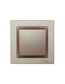 Выключатель проходной Luxel JAZZ (9215) Терракотовый