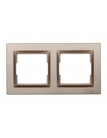 Рамка 2-а горизонтальна Luxel JAZZ (9222) Теракотова