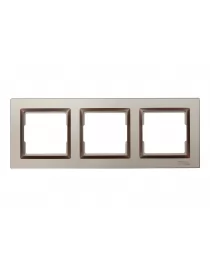Рамка 3-а горизонтальна Luxel JAZZ (9223) Теракотова