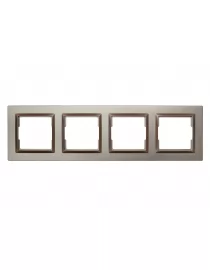 Рамка 4-а горизонтальна Luxel JAZZ (9224) Теракотова