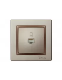 Комп'ютерна розетка Luxel JAZZ (9227) Теракотова