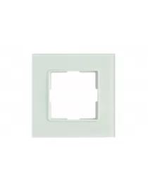 Рамка одинарна скляна горизонтальна JAZZ apple white (0021) біла