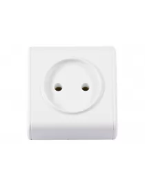 Розетка одинарная MINIATURE Керамика (2051) белый