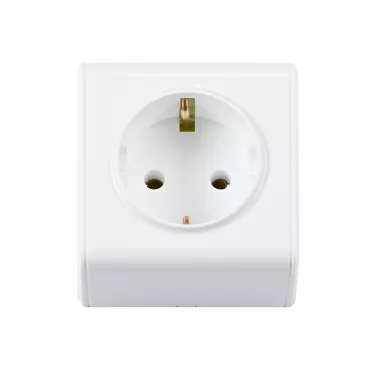 Розетка с заземлением MINIATURE Керамика (2054) белый