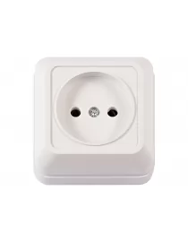 Наружная розетка Luxel OPERA (2001) белая