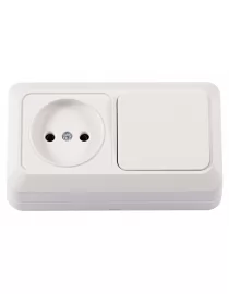 Блок розетка   выключатель Luxel OPERA (2032) 