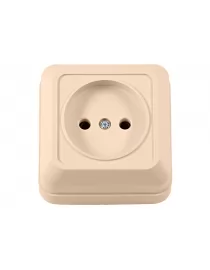 Наружная Розетка Luxel OPERA (2301) кремовая