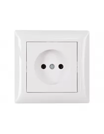 Розетка одинарна Luxel PRIMERA (3001) біла