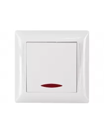 Выключатель с подсветкой Luxel PRIMERA (3005) белый