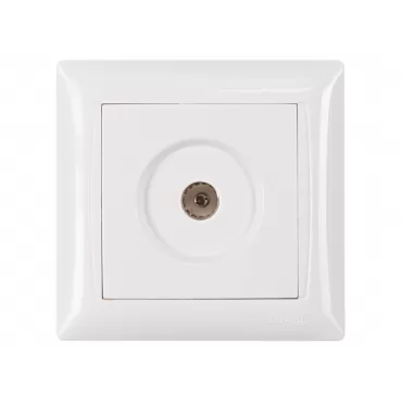 Розетка телевизионная Luxel PRIMERA (3009) белая