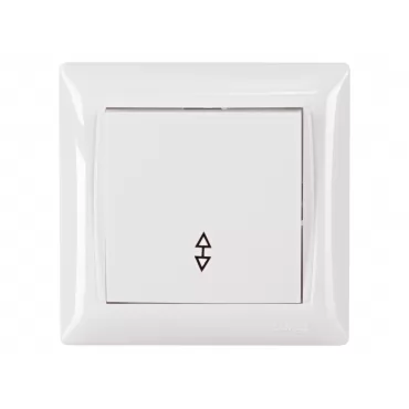 Выключатель проходной Luxel PRIMERA (3015) белый