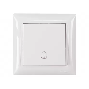 Кнопка звонка Luxel PRIMERA (3017) белая
