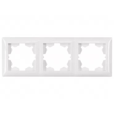 Рамка 3-я горизонтальная Luxel PRIMERA (3023) белая