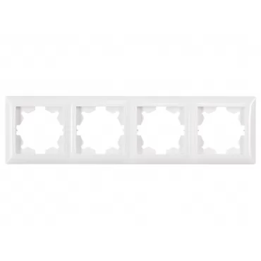 Рамка 4-я горизонтальная Luxel PRIMERA (3024) белая