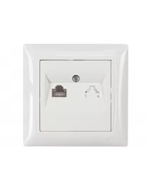 Комп'ютерна розетка Luxel PRIMERA (3027) біла