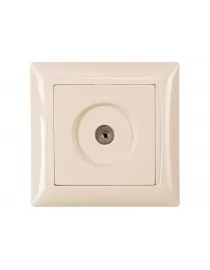 Розетка телевізійна Luxel PRIMERA (3309) кремова