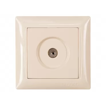 Розетка телевизионная Luxel PRIMERA (3309) кремовая