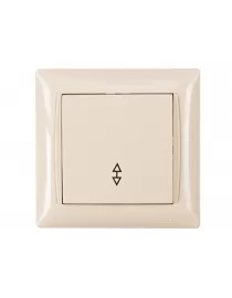 Выключатель проходной Luxel PRIMERA (3315) кремовый