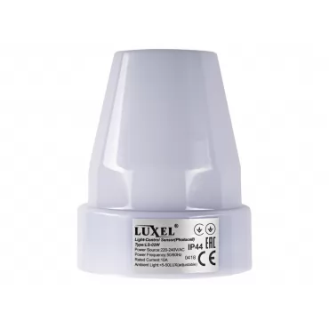 Датчик света Luxel 10A IP44 (LS-02W)