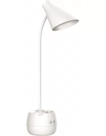 Светодиодный настольный светильник Luxel  7W (белый) + Органайзер,ночник (TL-10W)