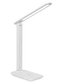 Светодиодный настольный светильник Luxel 6W IP20 (белый) + аккумулятор, USB (TL-15W)