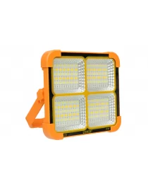 Світлодіодний прожектор Luxel переносний автономний із сонячною панеллю 20W IP66 (SFLP-20)