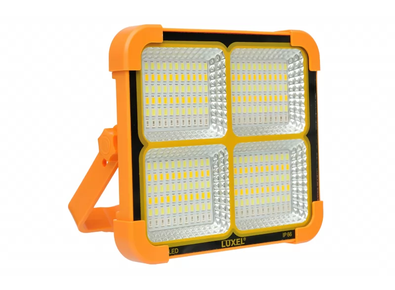 Светодиодный прожектор Luxel переносной автономный с солнечной панелью 20W IP66 (SFLP-20)