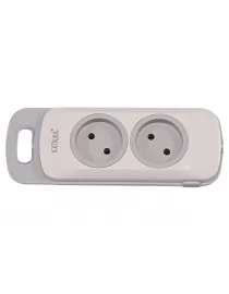 Колодка Luxel Nota 2 розетки без заземления (4101)