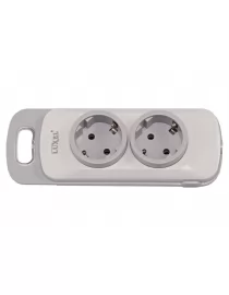 Колодка Luxel Nota 2 розетки с  заземлением (4111)