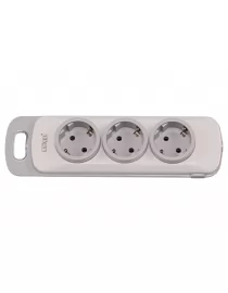 Колодка Luxel Nota 3 розетки с  заземлением (4131)