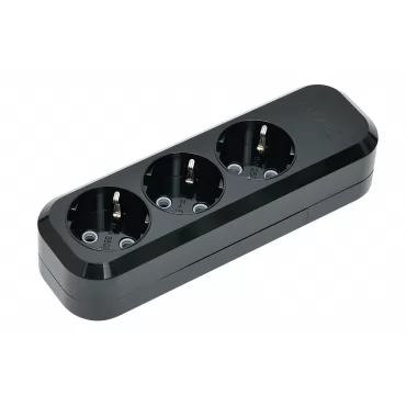 3-я колодка с заземляющим контактом (7531) Черная