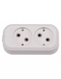 Колодка Luxel 2 розетки без заземления (7101)