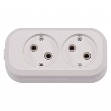 Колодка Luxel 2 розетки без заземления (7101)