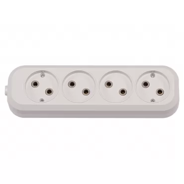 Колодка Luxel 4 розетки без заземления (7141)