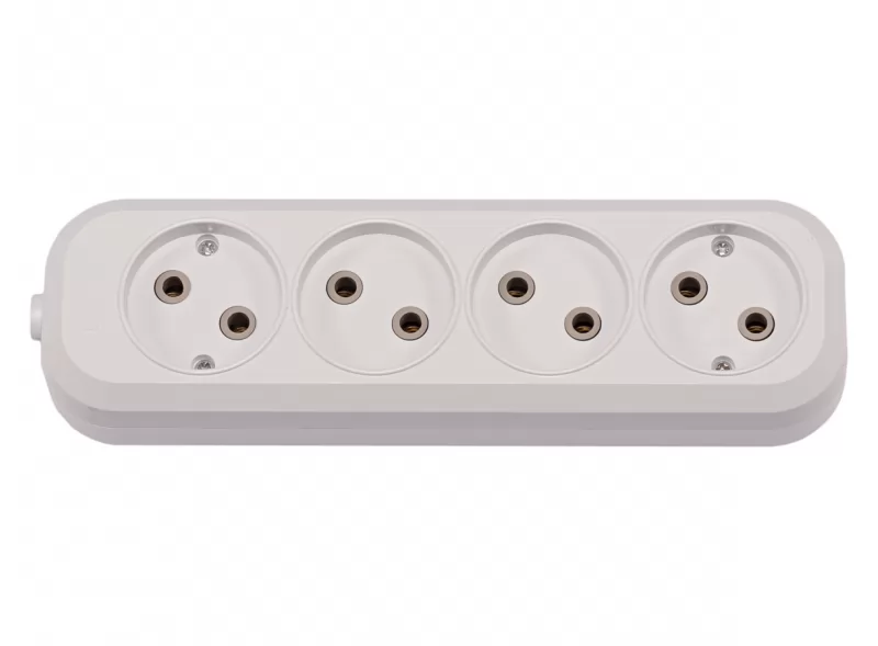 Колодка Luxel 4 розетки без заземлення (7141) 