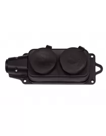 Колодка каучуковая Luxel 2 розетки с заземлением (1132)