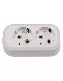 Колодка Luxel 2 розетки с заземлением (7111)