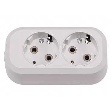 Колодка Luxel 2 розетки с заземлением (7111)