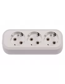 Колодка Luxel 3 розетки с заземлением (7131)