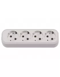 Колодка Luxel 4 розетки с заземлением (7151)