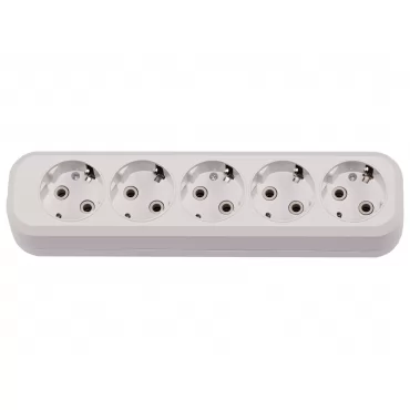 Колодка Luxel 5 розеток с заземлением (7171)