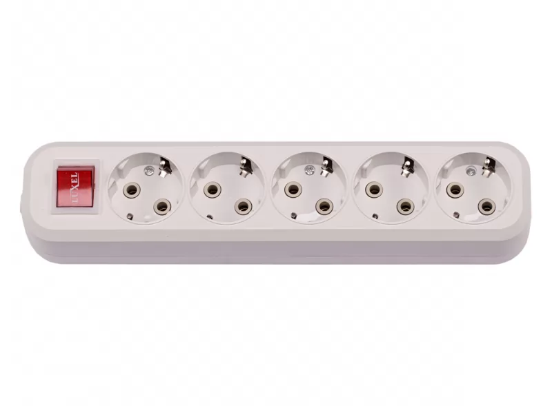 5-а колодка із заземлюючим контактом та вимикачем (7271)