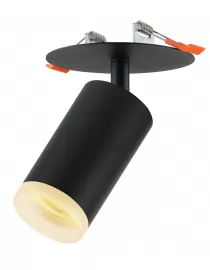 Акцентний світильник luxel GU10 IP20 чорний (DLD-09B)