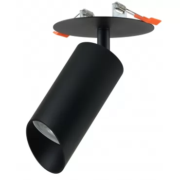 Акцентный светильник luxel GU10 IP20 черный (DLD-10B)